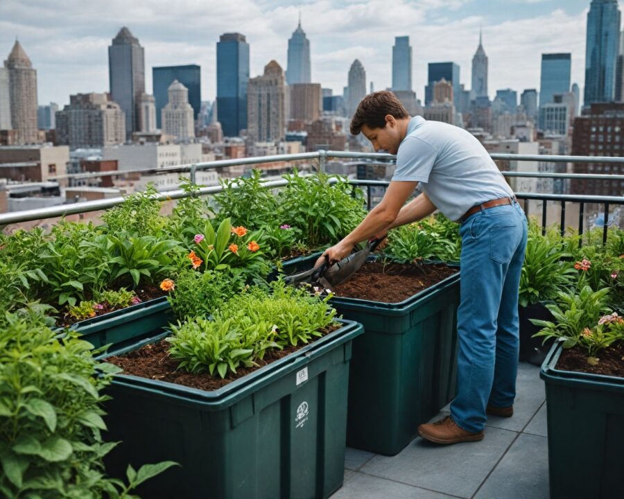 Os benefícios de sistemas de compostagem integrada em edifícios