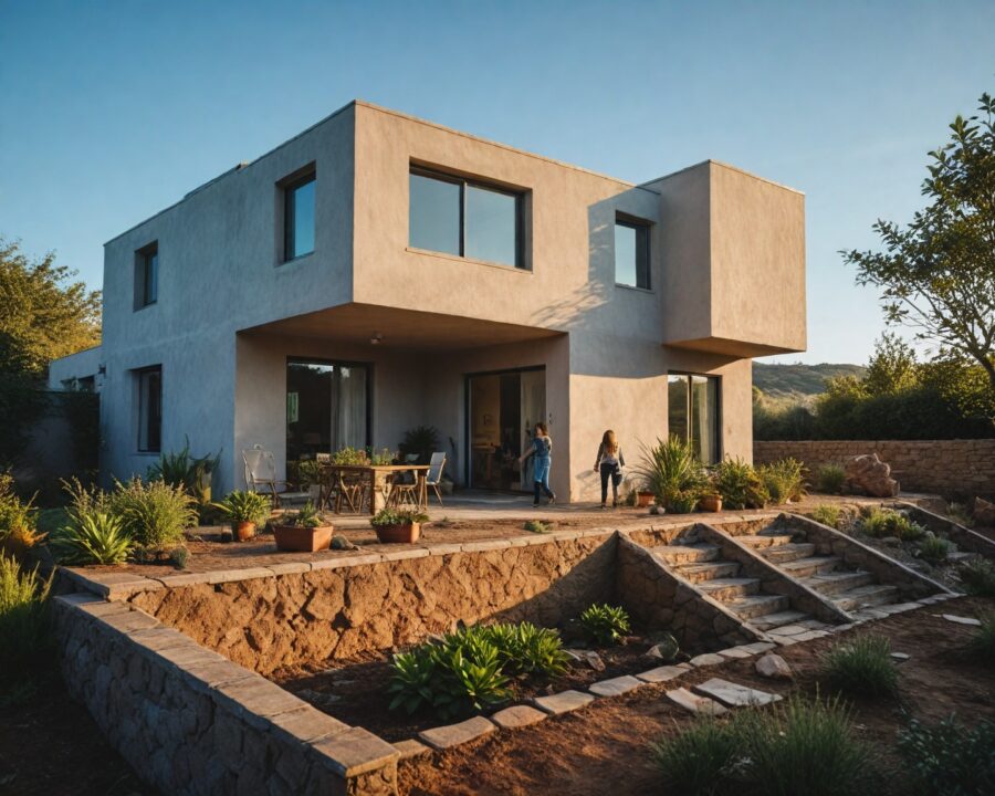 Os benefícios das paredes de terra crua em casas sustentáveis