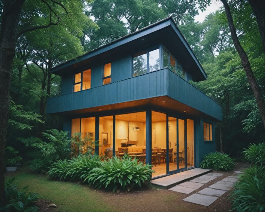 Exemplos de casas ecológicas feitas com materiais reciclados