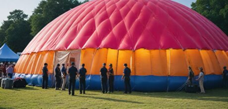 Construções infláveis: usos em eventos e emergências