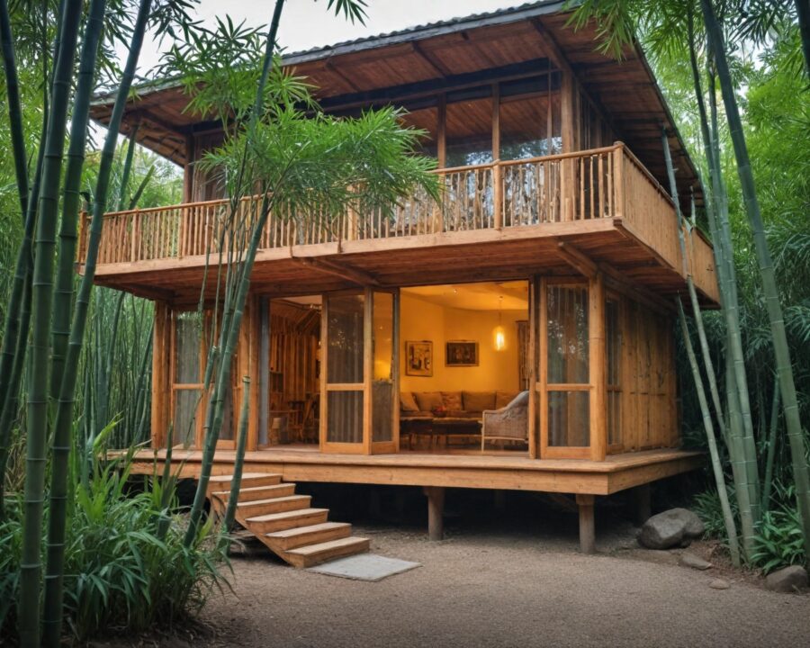 Aplicações de bambu estruturado em construções sustentáveis
