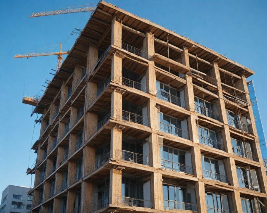 Como funciona a construção com painéis CLT em edifícios altos